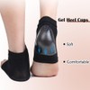 2 Pairs Heel Protectors Soft Gel Heel Cups Black Heel