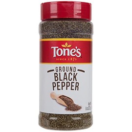 Tone's Ground Black Pepper, 8.00 Ounce