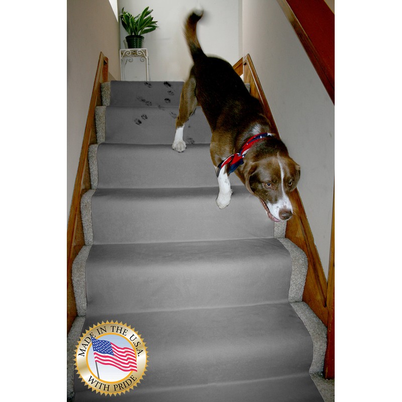 LAMINET Non-Slip Carpet & Stair Protector - Grey, 9' L