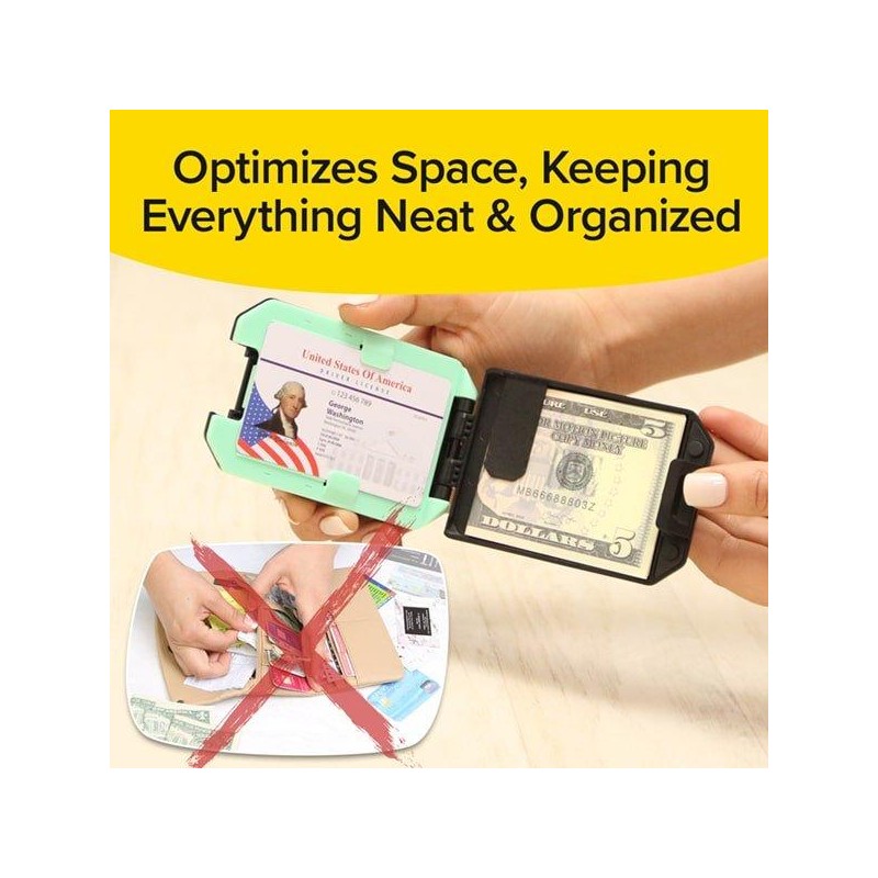 Bulbhead Slim Mint RFID Blocking Wallet, Rigid Aluminum Minimalist Wallet
