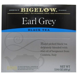 Bigelow Earl Grey Black Tea, 100 Count
