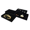 SCIKHEFT Stackable Jewelry Trays Velvet Drawer Organizer Inserts Tray Jewelry