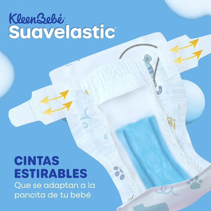 Pañales Kleenbebé Suavelastic Etapa 6 Unisex 40 Piezas