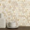 MOFIT Hexagon Peel and Stick Backsplash Tiles Kitchen,Self-Adhesive Metal and