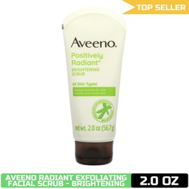 Aveeno Brightening Exfoliating Daily Facial Scrub, 2.0 oz - Radiant Skin Care