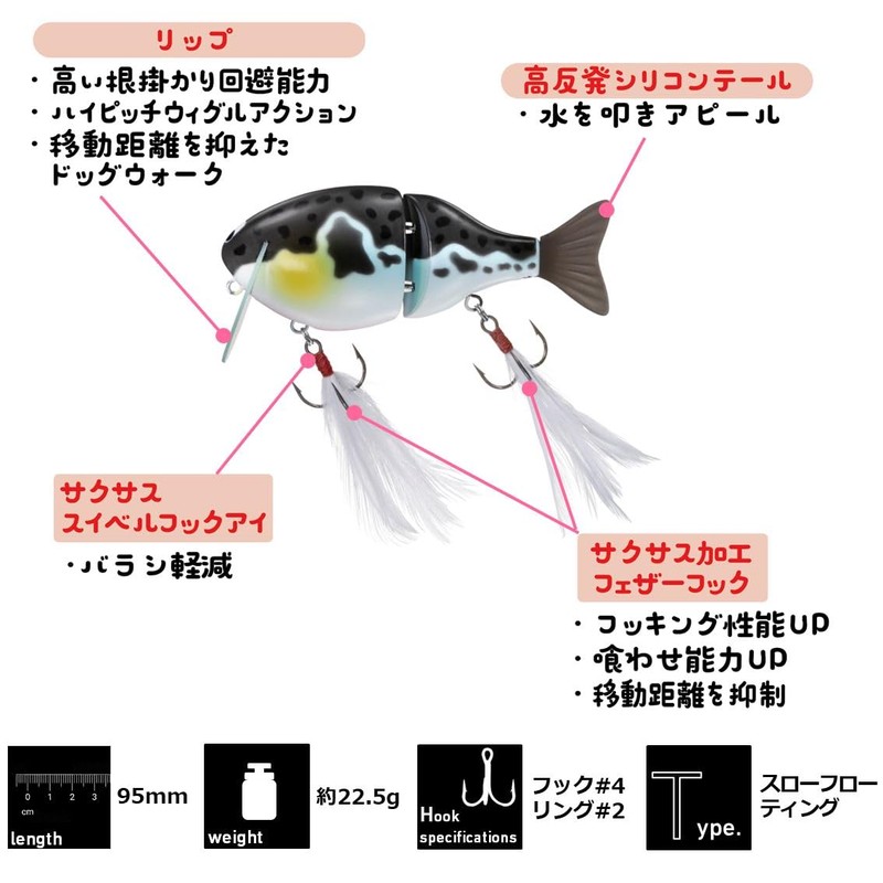 Daiwa Joint Minnow Chibifuku Fish GAI Bone