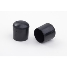 Set of 4 chair leg caps, chair leg protectors, floor protection, chair protectors, plastic, black, diameter 18 mm, for all floors indoors and outdoors