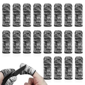 Dirvcp 20 Pcs High Protection Finger Sleeves - Non-Slip Breathable Cut Proof Guards for Chefs Sculptors Gardening