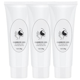 ABBASI & CO 3X Carbon Peel Gel 80ml - Deep Cleansing Facial Mask for Blackhead Removal & Skin Rejuvenation, for All Skin Types, Infused with Marine Minerals & Vitamins - Pack of 3