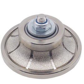 MOSTARTOOLS B25 1 Inch Demi Bullnose Half Bullnose Coarse Vacuum Brazed Diamond Hand Profiler Router Bit Profile Wheel with 5/8-11 in Thread for Granite,Marble,Tile,Travertine,Concrete Countertop