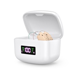 K&FCOPTEE 1 Pair Invisible Hearing Aid With Rechargeable Case For Senior with Hearing Loss