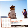 ORFOFE 6pcs Holy Water Bottles Refillable Containers Cross Design for