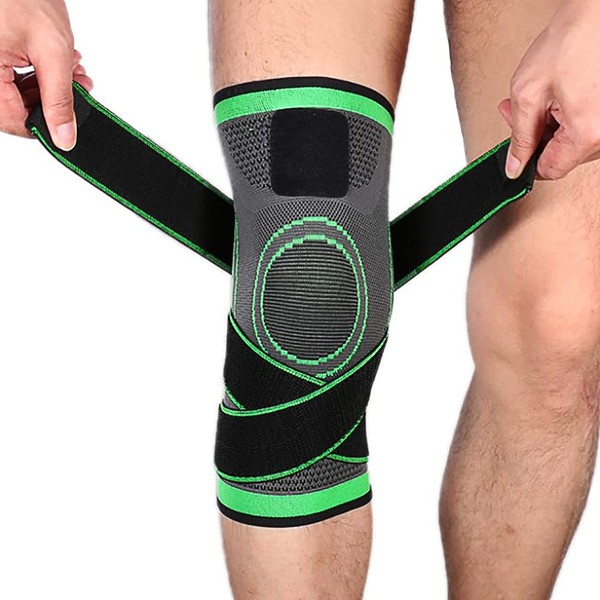 NuCamper Knee Brace for Arthritis Pain Adjustable Compression Sleeve for Men Women Pain Relief Knee Support for Injury Recovery Meniscus Tear Running Sports Training