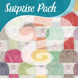 JubileeYarn Divine Treasures Yarn - 50g/Skein Fine Cotton Acrylic Blend - Variety Pack - 4 Skeins