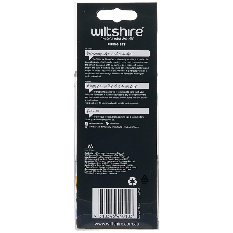 Wiltshire Professional Piping 7 Piece Set