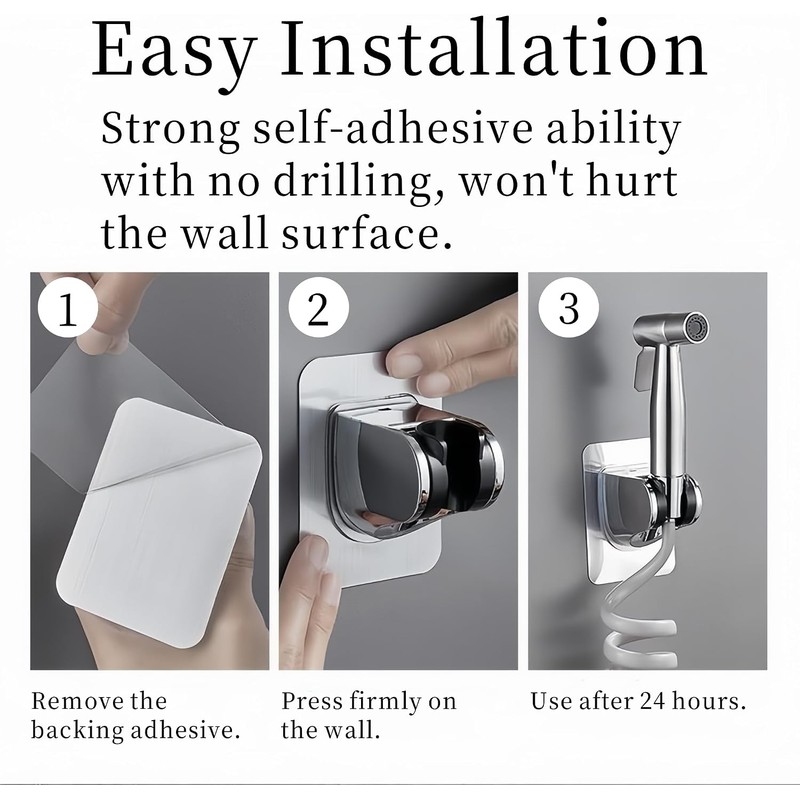 Soporte Ajustable para Alcachofa de Ducha, Soporte de Montaje de