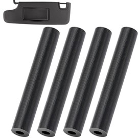 LUAATT Sun Visor Repair Kit,4 Packb ABS Repair Tube for Jeep Wrangler JK JKU (07-17) Driver & Passenger Side Sunvisor(Black)