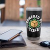Powered By Tofu Vegan Lifestyle Statement Stainless Steel Insulated Tumbler