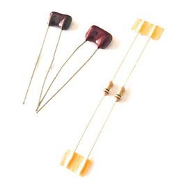 2 Complete Silver Mica Treble Bleed Kits 820pf 150k For 2 Pots Fit Humbuckers or Single Coils