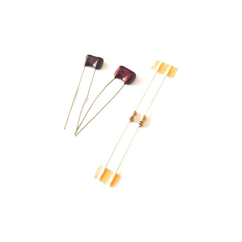 2 Complete Silver Mica Treble Bleed Kits 820pf 150k For