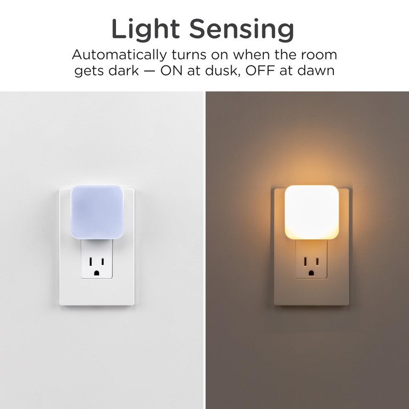 Lights by Night Dimmable LED Night Light, Plug-in, Dusk to
