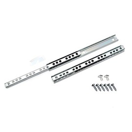 Ball Bearing Drawer Runners Groove Slides, H-17mm L-406mm (1 Pair)
