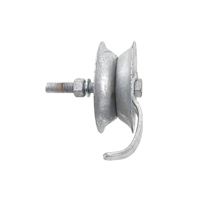 5" Steel Pipe Track Roller (Safety) Galvanized for 1 5/8"