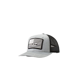 Ariat Youth Raised US Flag Cap, Grey/White