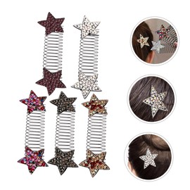 Mikinona 5pcs Hair Breaker Star Hair Accessories Hair Combs for Women French Hair Combs Side Hair Comb Star Hair Barrettes Hair Side Comb Clips for Women Hair Comb Slides Small Hair Combs
