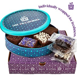 Chocolate Brownies Individually Wrapped | Fudge Brownie Assortment Gift Basket by On Occasion | Brownies Gift Baskets for Sympathy, Birthday, Get Well Soon