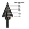 Truper BES-10, Broca escalonada óxido negro 10 escalones 1/4" a