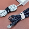 PZOZ (10 pcs) Reusable Cable Ties, Elastic Silicone Cord Organizer