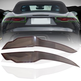 Daeiclru Car Tail Light Lamp Cover Compatible with Jaguar F-Type 2021-2024, Smoked Taillight Shell Trim Cover Taillight Lamp Trim Cover Rear Headlight Protection Cover Accessories