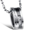 JewelryWe Mens Love You Till Be The End Stainless Steel