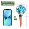Chonsun Mosaic Watering Globes 2 Pack Self Watering Spikes Purple