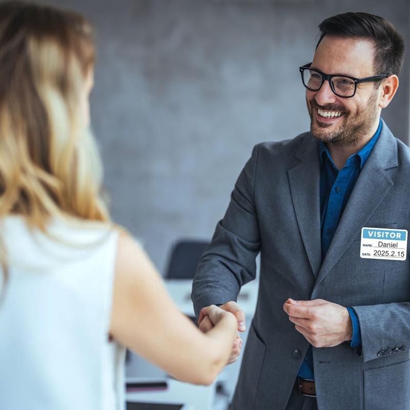 Visitor Pass Stickers – 300 Writable Name Tag Labels, 2