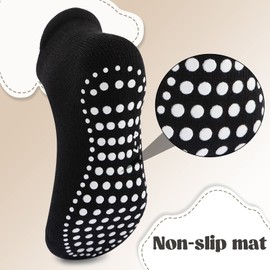 Mowenti Stopper Socks Children's ABS Baby Socks Non-Slip Socks 6 Pairs Boys Girls Toddler Crawling Socks Short, Colorful_1