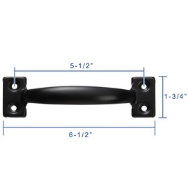 Lizavo V171 6-1/2" Pulls in Black- 4 Pack