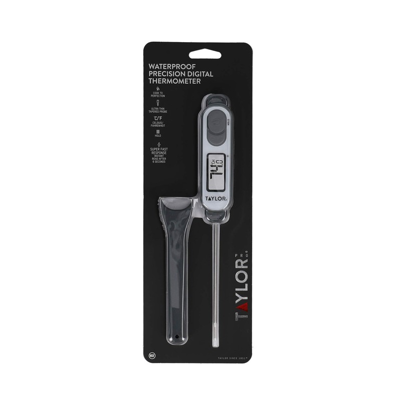 Taylor Pro Waterproof Meat Thermometer Probe, Fast 6 Second Read