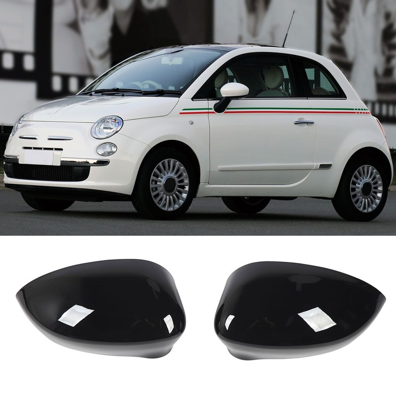 2 Pcs Door Side Rearview Mirror Cover Cap Left Right