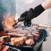 BBQ Gloves, 1472°F Heat Resistant Grilling Gloves Silicone Non-Slip Oven