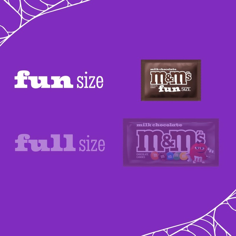 M&M's M&M'S Milk Chocolate Fun Size Candy Bag, 10.53oz Bulk