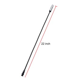 PALPEAL Flexible LED Gooseneck Light for DJ Mixer,BNC Port,22 inch Mixer Gooseneck Lamp,White Light,12V