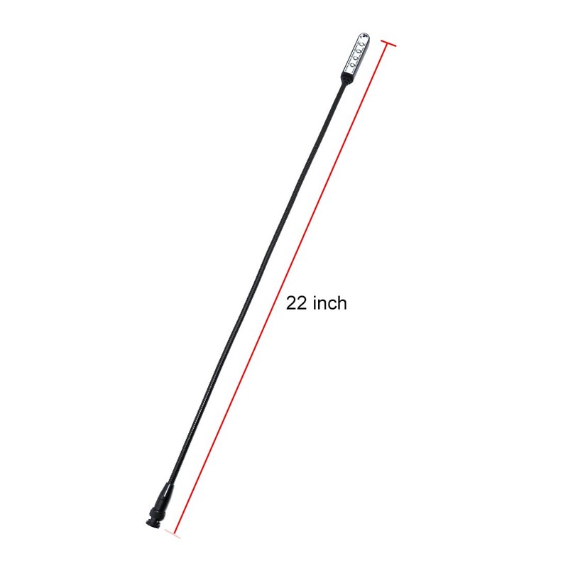 PALPEAL Flexible LED Gooseneck Light for DJ Mixer,BNC Port,22 inch