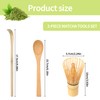 3 Pcs Bamboo Matcha Whisk Set,Handmade Chasen Brush&Spoon Japanese Tea