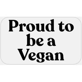 Proud to Be A Vegan - 100 Stickers Pack 2.25 x 1.25 inches