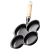 Eggs Pan 4 Cup Nonstick Cast Iron Omelette Skillet for