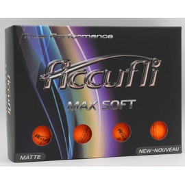 Accufli Max Soft Golf Balls (Matte Orange 12PK)