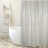 MSV 180 x 200 cm White with Dots PVC Shower