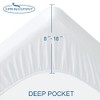 Protector de colchón de tamaño Queen, impermeable, sábana bajera absorbente,
